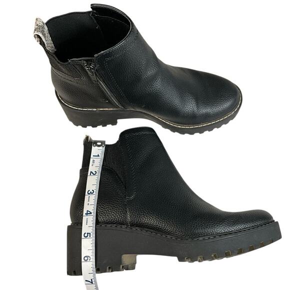 Universal Threads Black Boots Size 7 Rubber Sole Thick Combat Boot Bottom - Picture 9 of 9